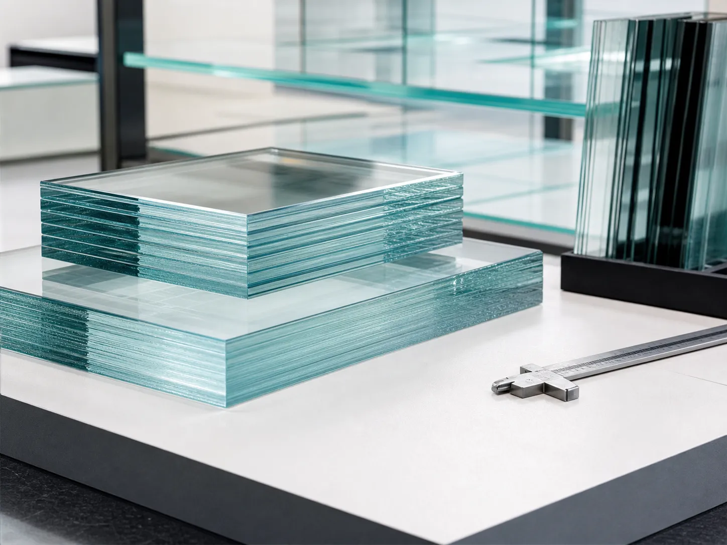 cut-to-size glass shelves and tabletops